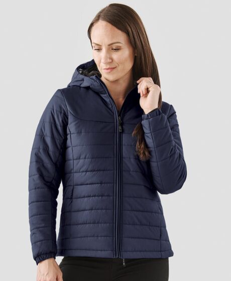 Women’s Nautilus quilted hooded jacket Thumbnail
