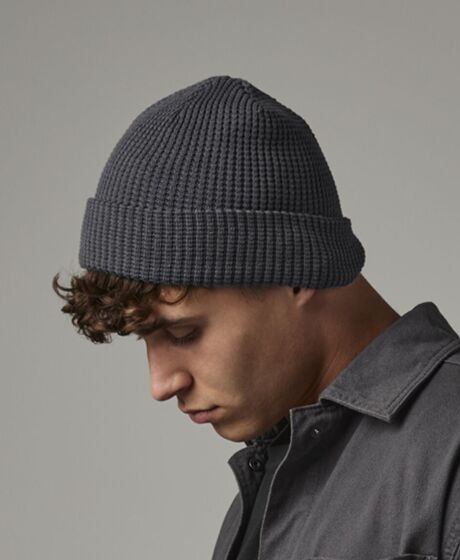 Beechfield Organic Cotton Waffle Beanie Thumbnail